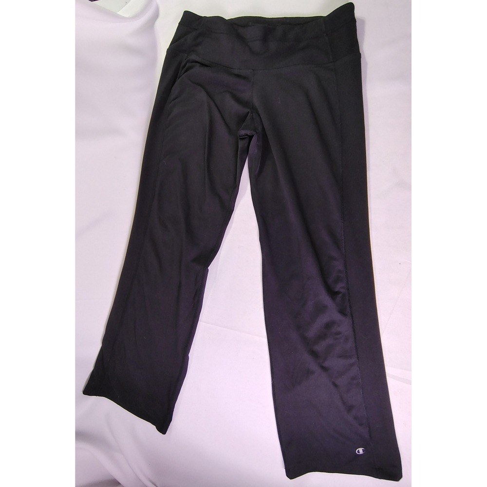 Champion Powertrain Women Medium M Black Power Flex Bootcut Yoga Active Pants